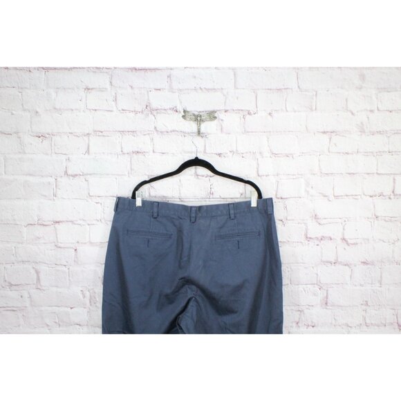 LL Bean Lakewashed Stretch Khakis Slim Fit Straight Leg Storm Gray 40x32 - Picture 4 of 11